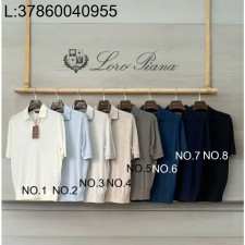 [LC공장] 로로피아나 버튼리스 니트 폴로 셔츠 반팔티 카라티 8컬러