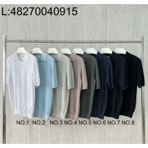 [LC공장] 브루넬로쿠치넬리 코튼 순색 폴로 반팔티 카라티 8컬러