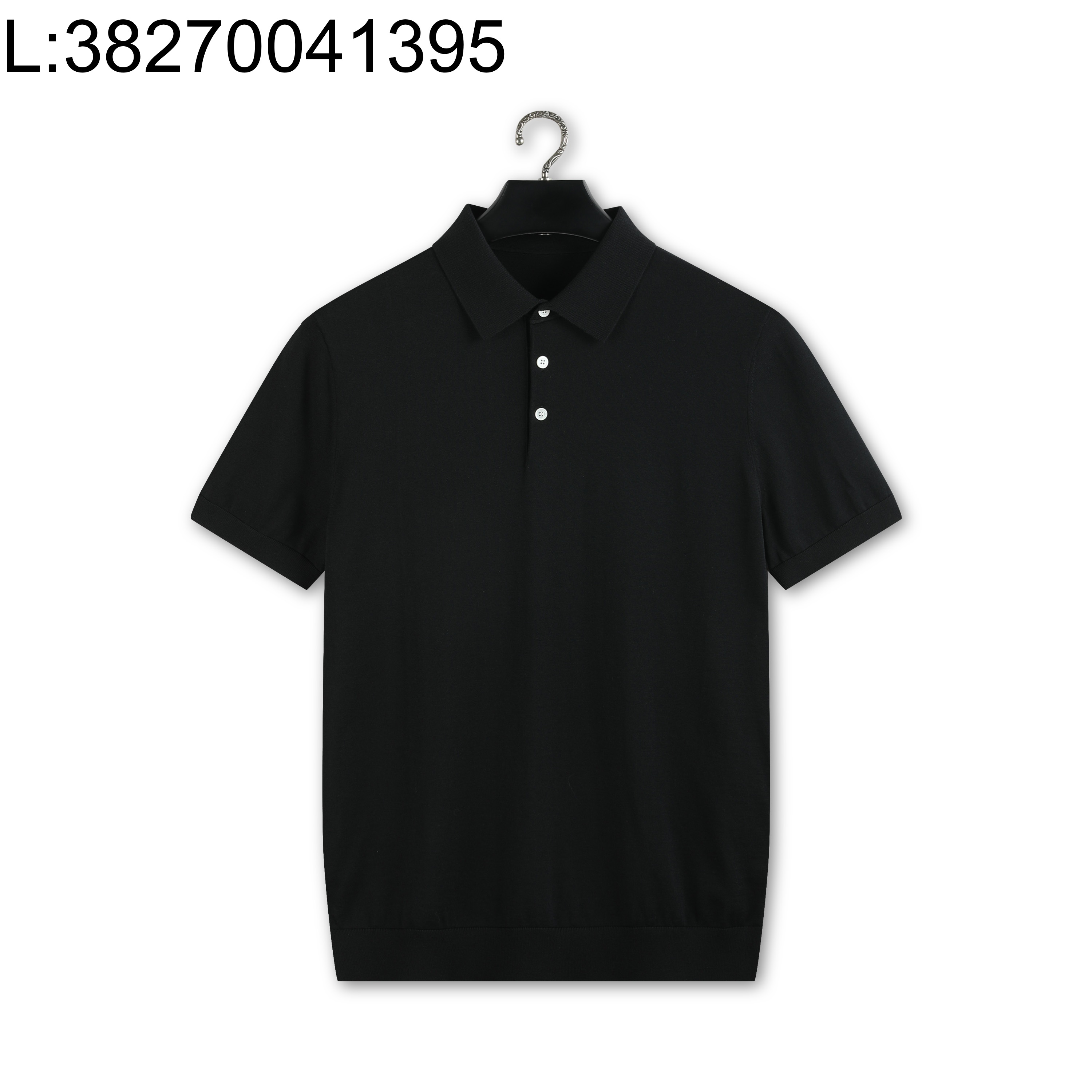 [YD공장] 로로피아나 혼방 순색 반팔 폴로 카라티 반팔티 블랙