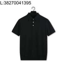 [YD공장] 로로피아나 혼방 순색 반팔 폴로 카라티 반팔티 블랙