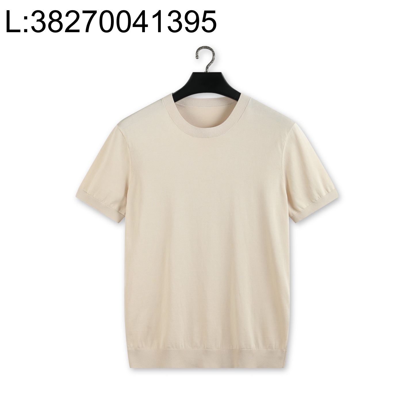 [YD공장] 로로피아나 코튼 실크 라운드넥 니트 반팔티 베이지