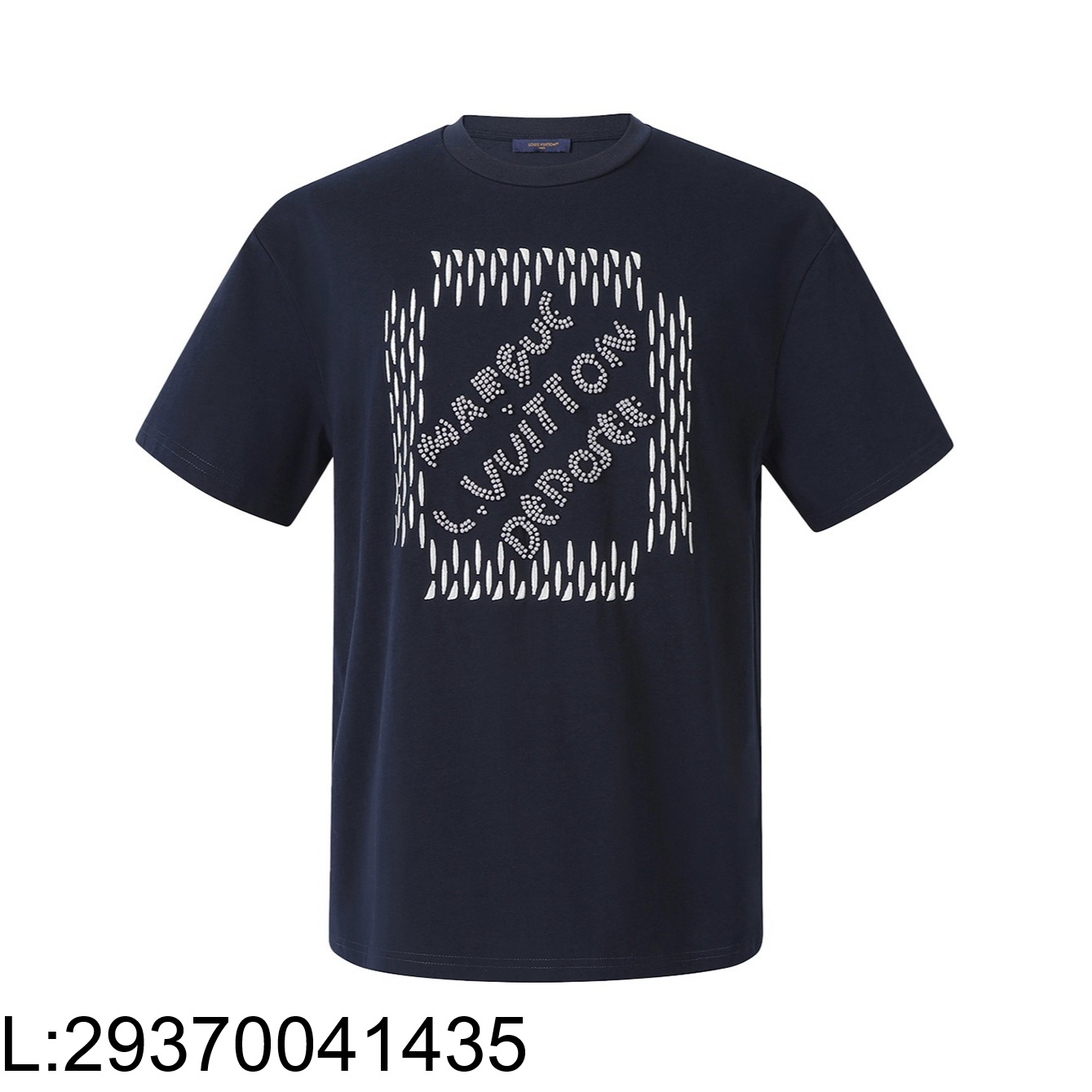 [잔디집2] 루이비통 SS24 구슬 모노그램 자수 반팔티 블랙