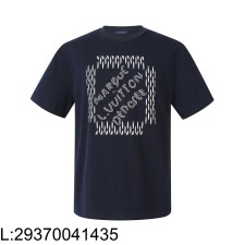 [잔디집2] 루이비통 SS24 구슬 모노그램 자수 반팔티 블랙