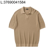 [흰] 제냐 Premium 코튼 자카드 반팔 폴로 반팔티 카라티 카키