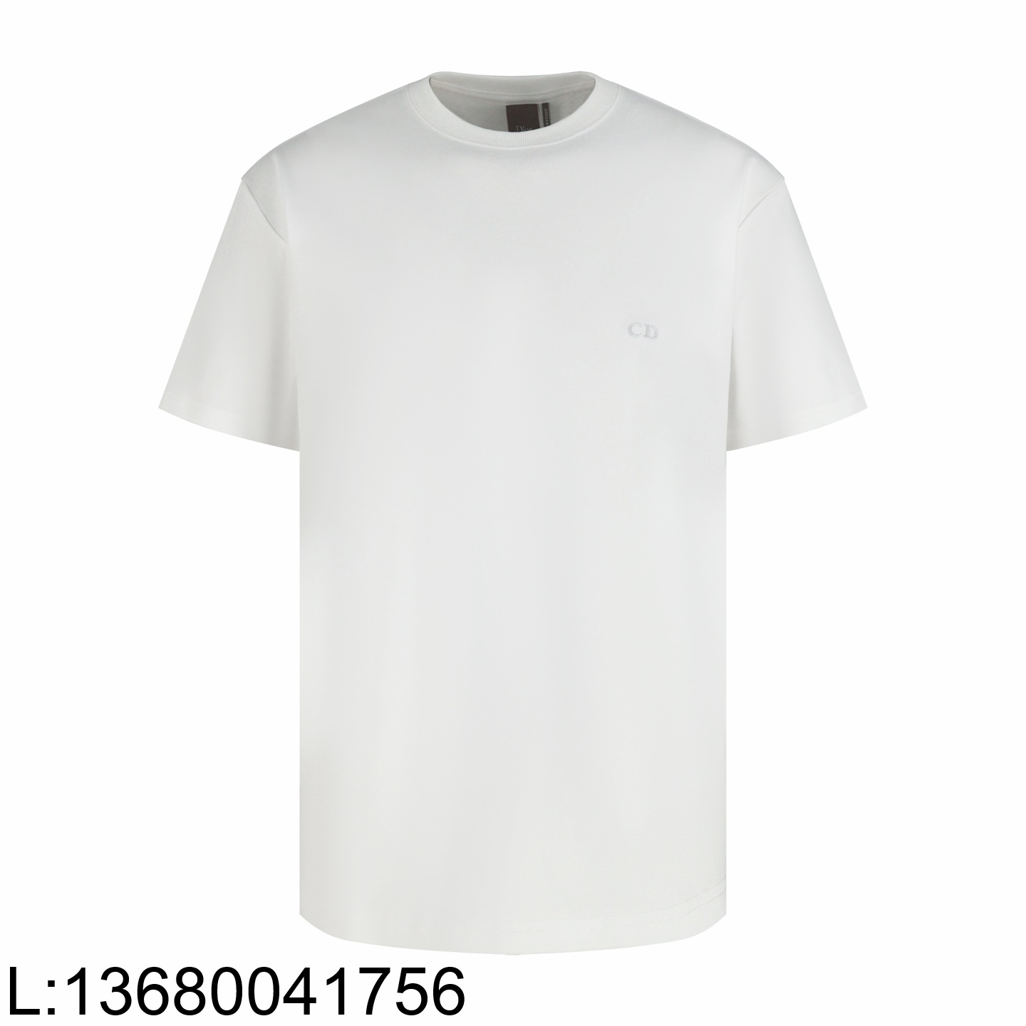 [잔디집2] 디올 베이직 CD 코튼 순색 반팔티 화이트