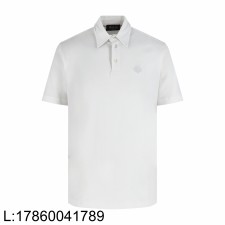 [잔디집2] 로로피아나 로고 자수 순색 반팔 폴로 카라티 반팔티 화이트