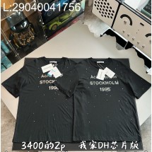 V공장 아크네 스튜디오 로고 1996 큐빅 반팔티 블랙