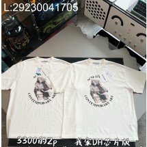 V공장 아크네 스튜디오 프린티드 티셔츠 릴렉스드 오프 화이트 반팔티