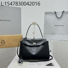 [카타공장, kata공장] 발렌시아가 로데오 미디엄 핸드백 빈티지 실버 장식 35*23*11cm 블랙