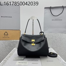 [카타공장, kata공장] 발렌시아가 로데오 스몰 핸드백 빈티지 골드 장식 29*20*10cm 블랙 그레인 소가죽