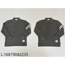 [사탄 셀러] 톰브라운 클래식 피케 사선 폴로 미디움 그레이 긴팔티 카라티 웨이디안 주소