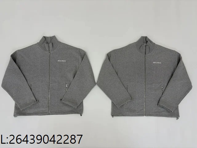 [사탄 셀러] 미우미우 지퍼 맨투맨 단색 자켓 그레이 웨이디안 주소