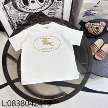 [AC아동복] 버버리 EKD 승마 프린트 반팔티 화이트