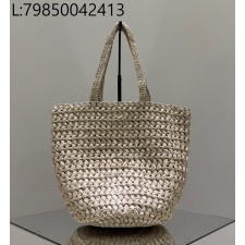 [켄달공장] 더 로우 라피아 토트 숄더백 베이지 42*23*19cm