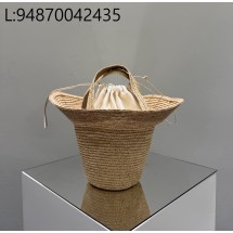 [켄달공장] 더 로우 솔 백 라피아 내츄럴