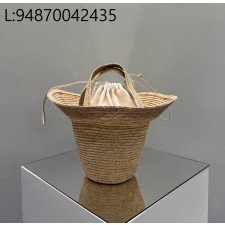 [켄달공장] 더 로우 솔 백 라피아 내츄럴