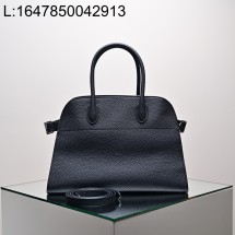 [켄달공장] 더 로우 소프트 마고백 12 블랙 실버 30.5*23*19cm 그레인드 레더