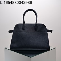 [켄달공장] 더 로우 소프트 마고백 15 블랙 실버 38*28*23cm 그레인드 레더