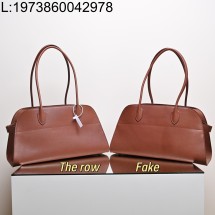 [켄달공장] 더 로우 마고 숄더 12 백 38*18*23cm 레드 브라운