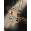 Chrome Hearts(추정) 크롬하츠 스타일 실버 크로스 목걸이